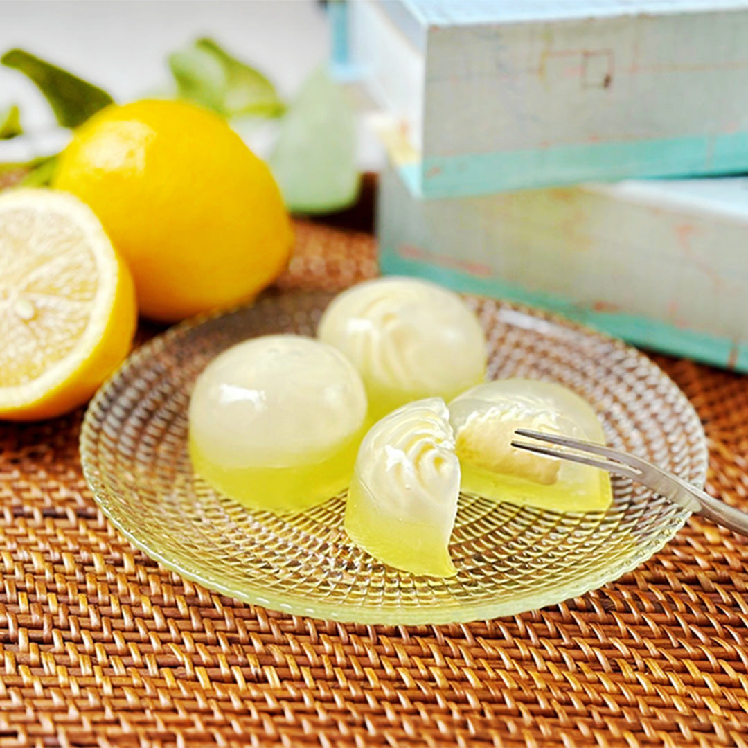 【中津菓子 かねい】レアチーズの水まんじゅう レモン 6個入