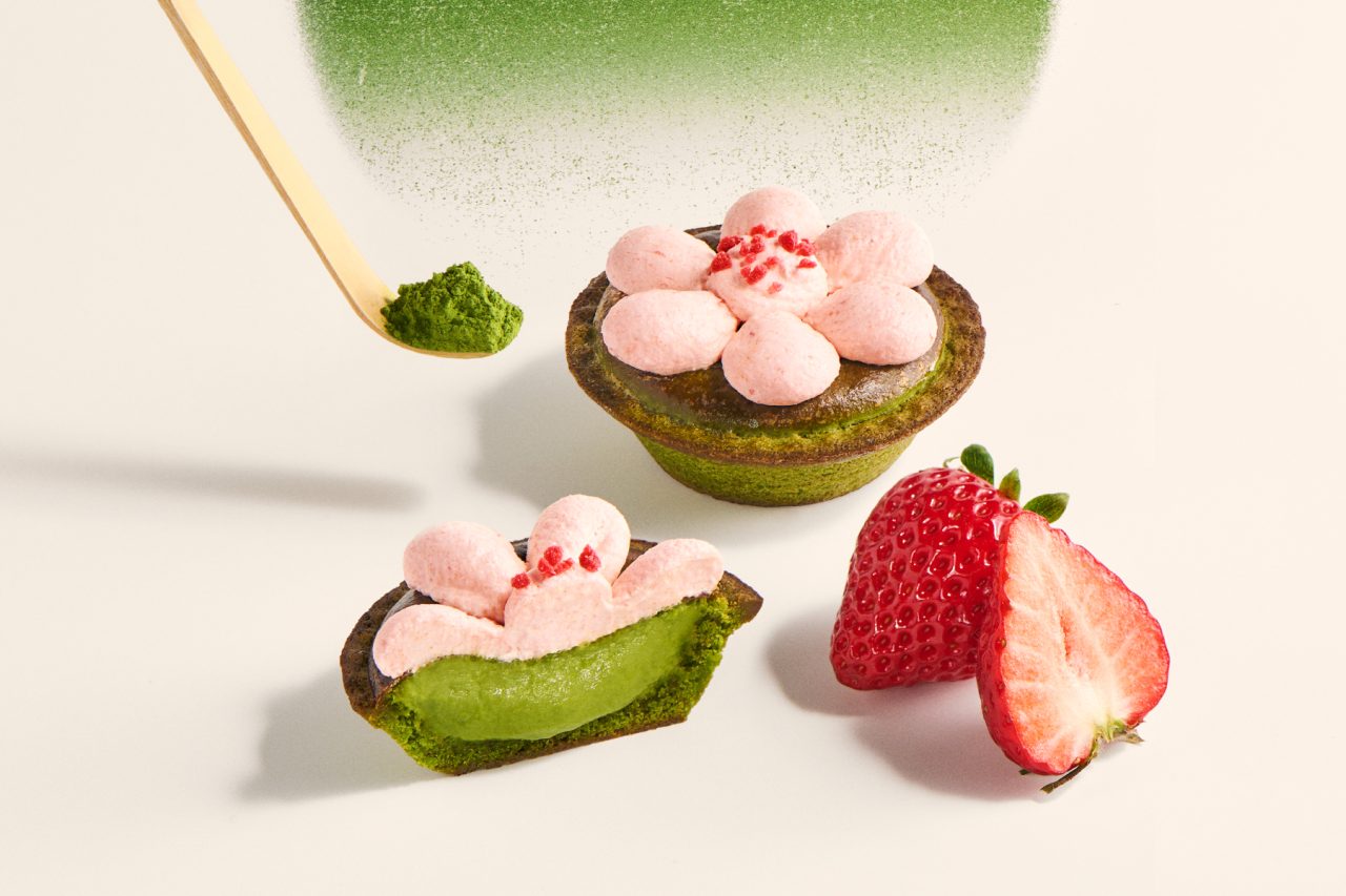 【BAKE CHEESE TART】4/15（水）発売／新シリーズ「和」ラインが誕生！「グランスタ丸の内店」限定で販売｜第1弾「焼きたて和チーズタルト 抹茶いちご」　