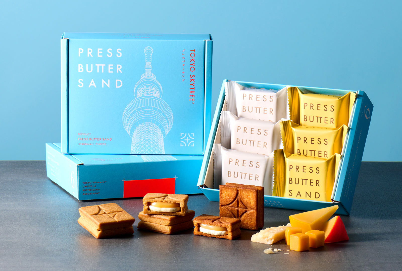 【PRESS BUTTER SAND】7/1（火）発売「バターサンド詰合せ〈東京ソラマチ(R)限定〉」