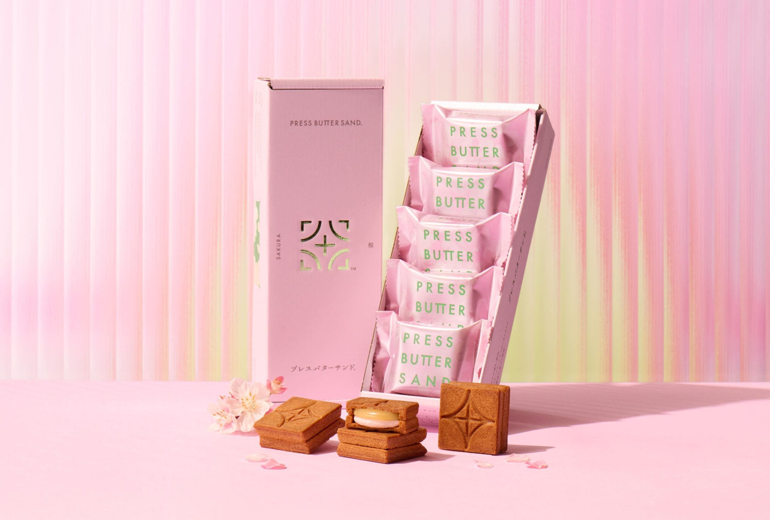 【PRESS BUTTER SAND】春限定／桜の香りとやさしい味わい「バターサンド〈桜〉」2026年2月15日（日）より発売