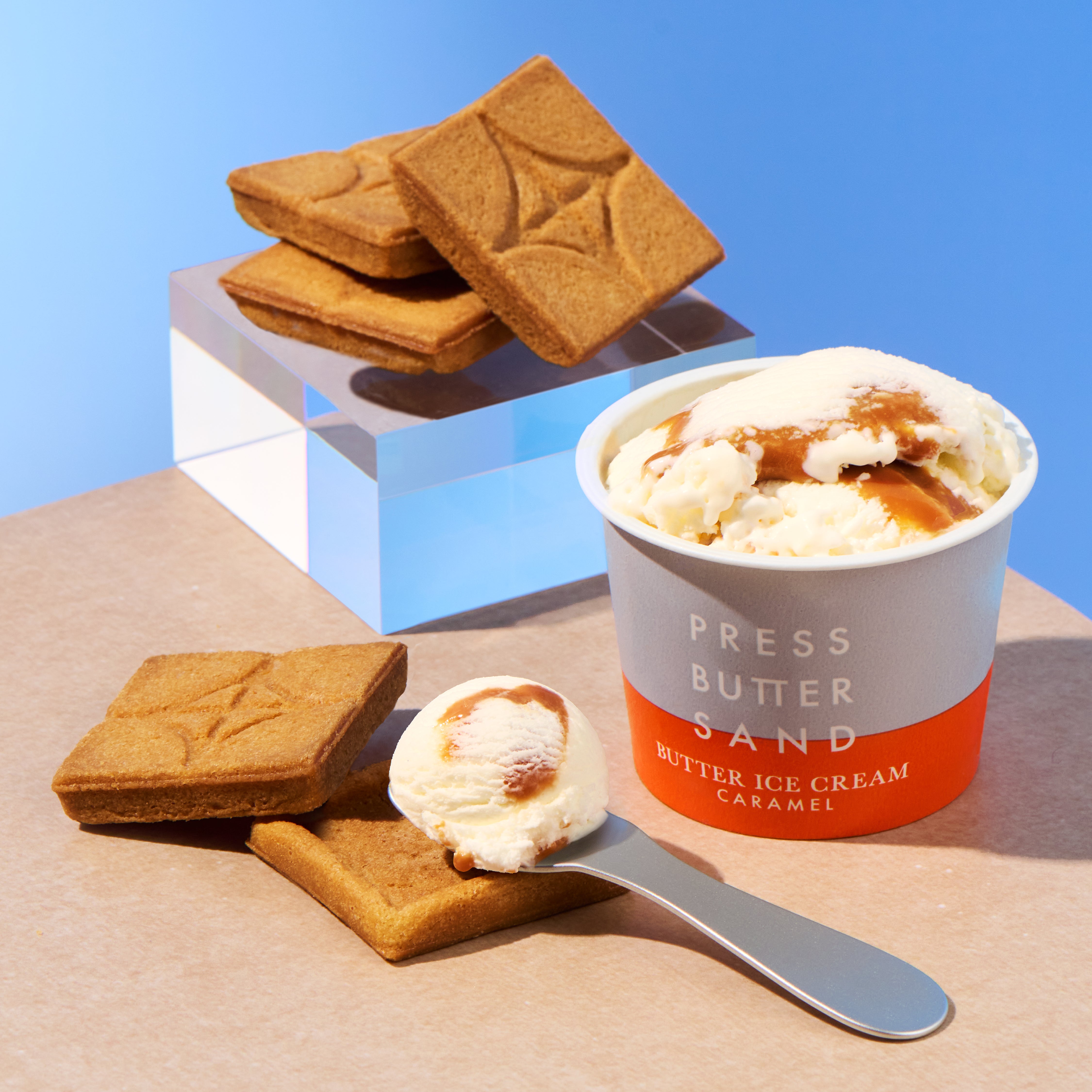 バターアイスクリーム〈キャラメル〉・クッキーセット